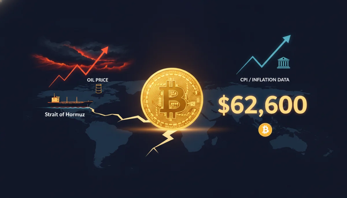 Iran Oil Shock Tests Bitcoin’s $62,600 Support Level